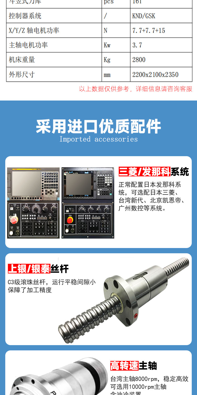 vmc650加工中心高速高精度加工中心三軸線軌cnc電腦鑼